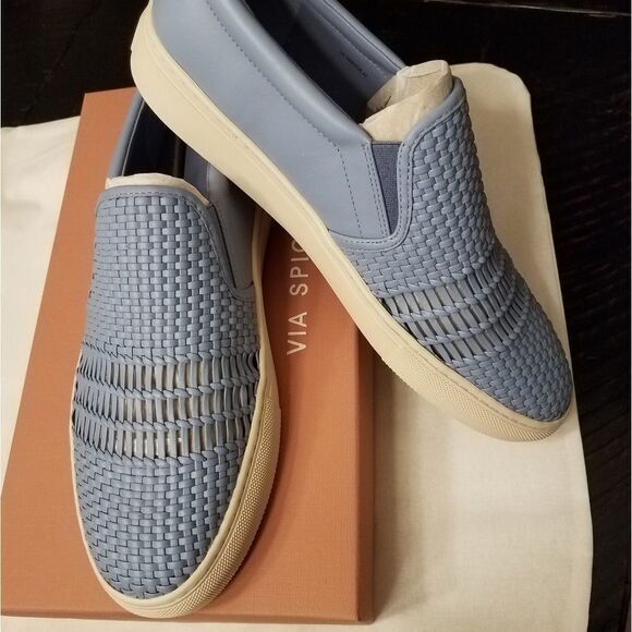 NEW Via Spiga Sara Sneaker sz 10M in Dusk Blue - Picture 4 of 8